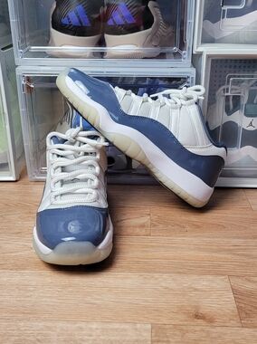 Jordan 11 Retro Low Diffused Blue (GS) FV5121-104 Youth Size 6.5Y B-grade Rare